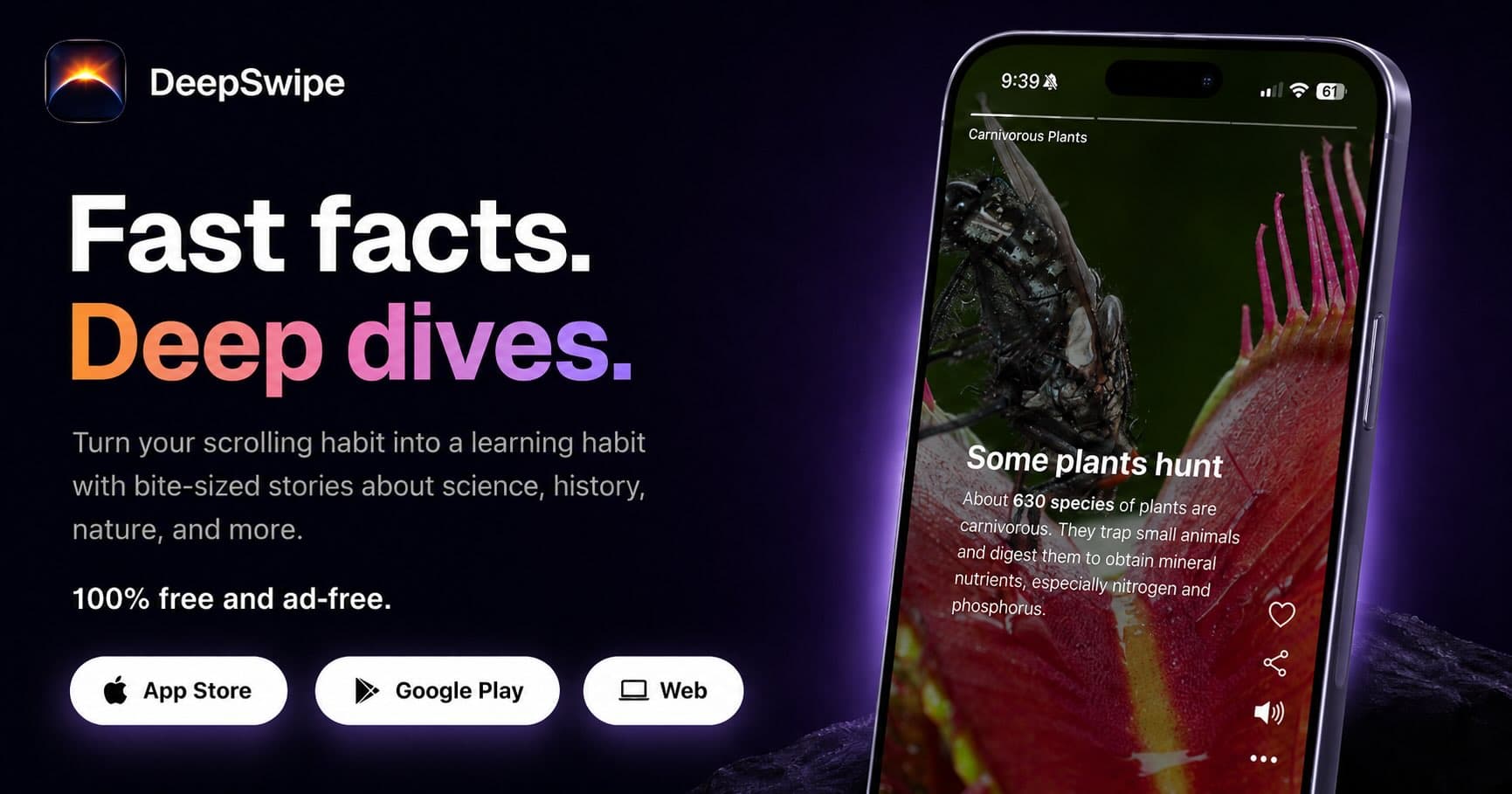 DeepSwipe app banner
